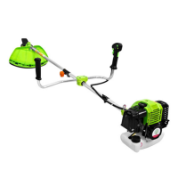 1.25KW 42.7CC High Efficient Grass Trimmer Wheeled Sickle Green Machine Brush Cutter